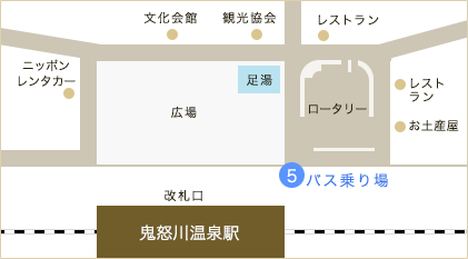 鬼怒川温泉駅 周辺マップ